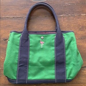 J.Crew Flamingo Tote Purse, GUC